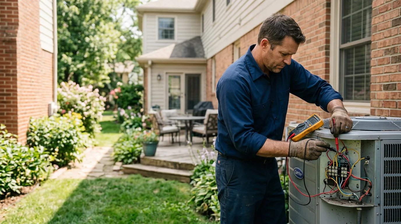 HVAC technician working near Lincoln Park, NJ